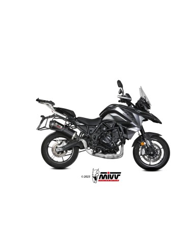silencioso mivv oval carbono c tapa carbono benelli trk 702 x 2023 26 e 012 lec