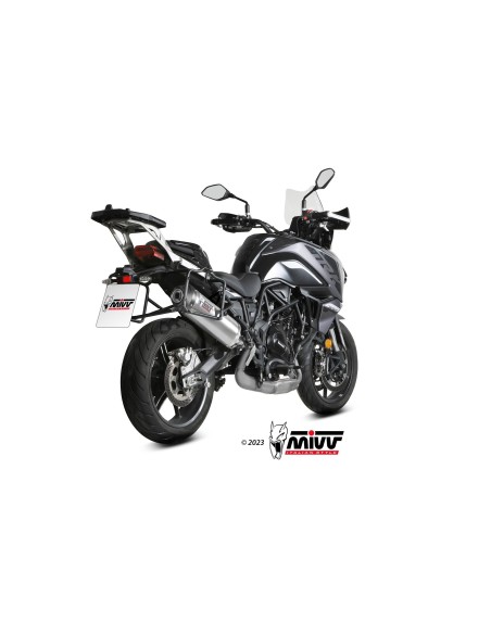 silencioso mivv oval st acero carbono benelli trk 702 x 2023 26 e 012 lx2c