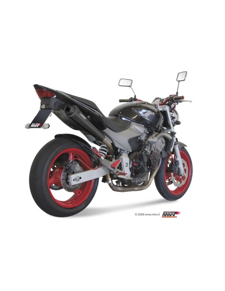 silencioso mivv x cone black honda hornet 600 2003 06 h 020 lc3b