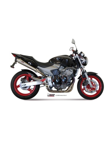 silencioso mivv x cone st acero honda hornet 600 2003 06 h 020 lc3
