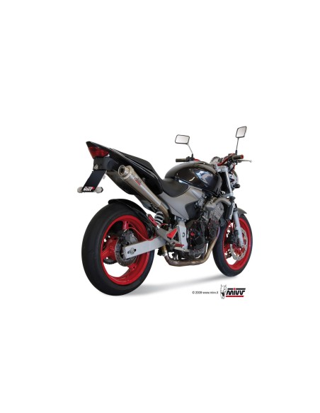 silencioso mivv x cone st acero honda hornet 600 2003 06 h 020 lc3
