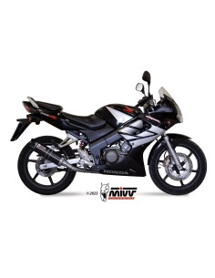 escape completo mivv 1x1 gp black con tapa carbono honda cbr 125 r 2004 10 h 043 lxbc