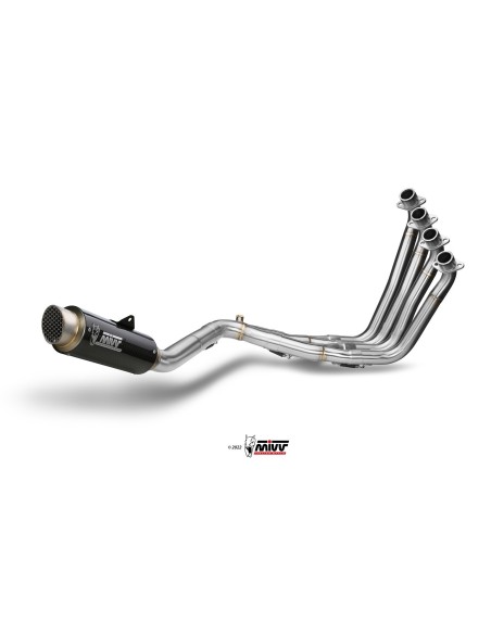 escape completo mivv 4x2x1 gp pro carbono honda cb 650 f 2014 18 h 055 l2p