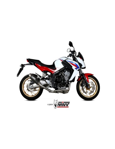 escape completo mivv 4x2x1 gp pro carbono honda cb 650 f 2014 18 h 055 l2p
