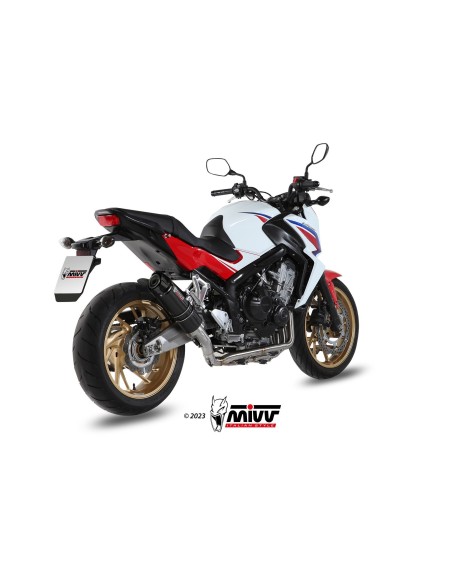 escape completo mivv 4x2x1 gp carbon con tapa carbono honda cb 650 f 2014 18 h 055 l2sc