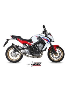 escape completo mivv 4x2x1 gp black con tapa carbono honda cb 650 f 2014 18 h 055 lxbc