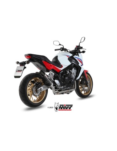 escape completo mivv 4x2x1 gp black con tapa carbono honda cb 650 f 2014 18 h 055 lxbc