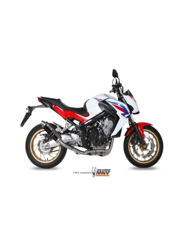 escape completo mivv 4x2x1 gp black honda cb 650 f 2014 18 h 055 lxb