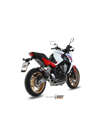 escape completo mivv 4x2x1 gp black honda cb 650 f 2014 18 h 055 lxb