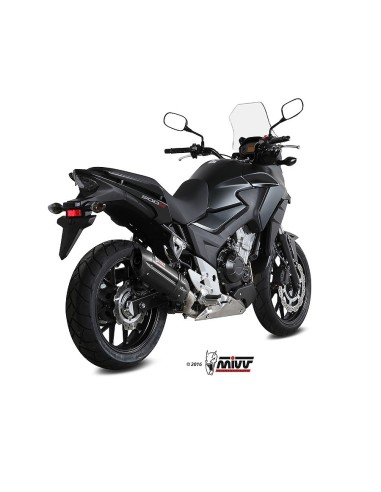 silencioso mivv suono acero negro carbon honda cb 500 x 2016 h 061 l9