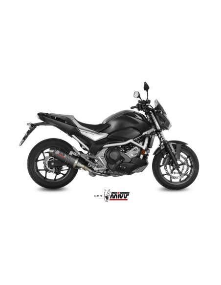 silencioso mivv oval carbono c tapa carbono honda integra750 2016 20 nc 750 s x 2016 22