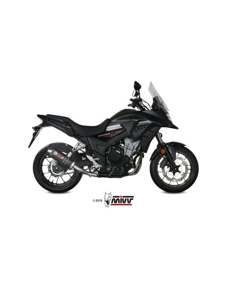 silencioso mivv oval carbono c tapa carbono honda cb 500 x 2017 20 h 067 l3c