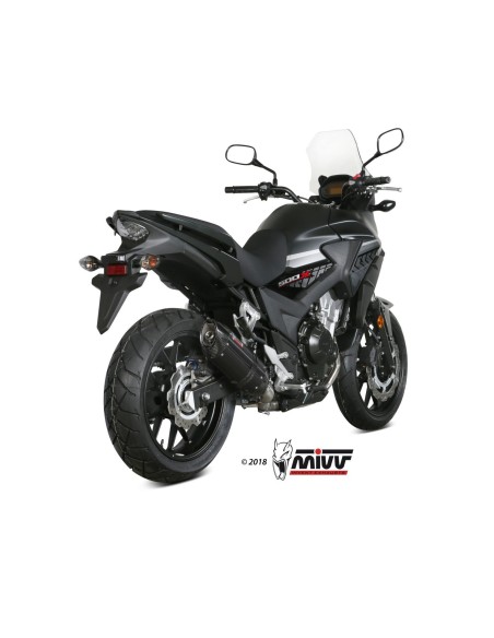 silencioso mivv suono acero negro carbon honda cb 500 x 2017 20 h 067 l9