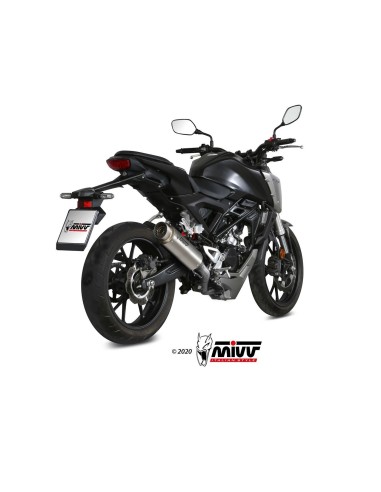 escape completo mivv 1x1 gp pro titan honda cb 125 r 2018 20 h 074 l6p