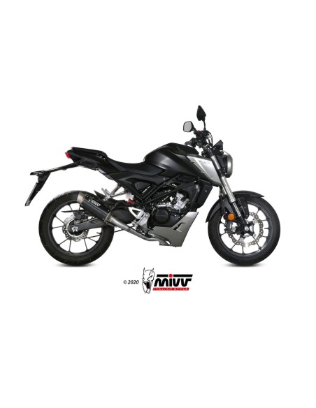 escape completo mivv 1x1 gp pro black honda cb 125 r 2018 20 h 074 lxbp