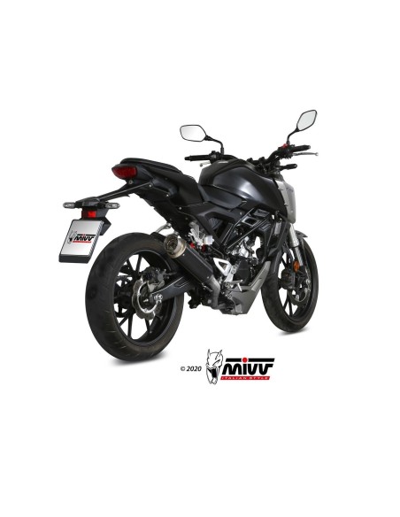 escape completo mivv 1x1 gp pro black honda cb 125 r 2018 20 h 074 lxbp