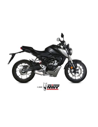 escape completo mivv 1x1 mk3 st steel honda cb 125 r 2018 20 h 076 sm3x