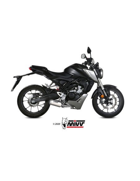 escape completo mivv 1x1 mk3 st steel honda cb 125 r 2018 20 h 076 sm3x