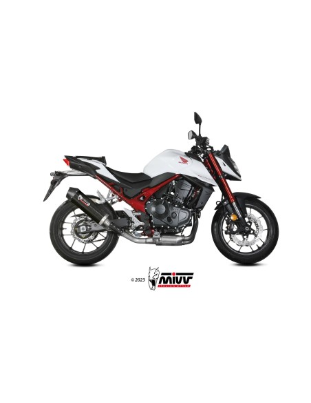 silencioso mivv oval carbono c tapa carbono honda cb750 hornet 2023 26 h 085 l3c