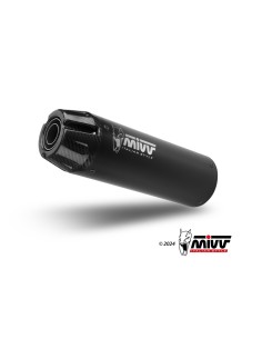 silencioso mivv hr 1 black con tapa en carbono larga honda cl 500 2023 24 h 090 lh1bg