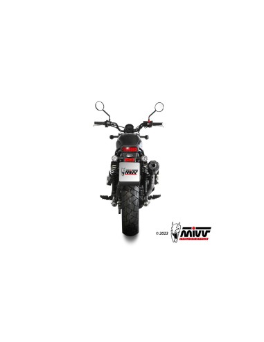 silencioso mivv hr 1 black con tapa en carbono larga honda cl 500 2023 24 h 090 lh1bg