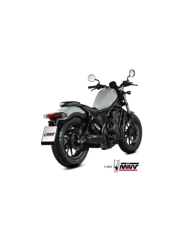 silencioso mivv hr 1 black con tapa en carbono honda cmx 500 rebel 2022 24 h 091 lh1bc