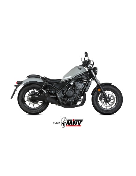 silencioso mivv hr 1 black con tapa en carbono larga honda cmx 500 rebel 2022 24