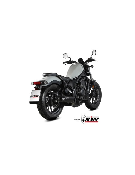 silencioso mivv hr 1 black con tapa en carbono larga honda cmx 500 rebel 2022 24