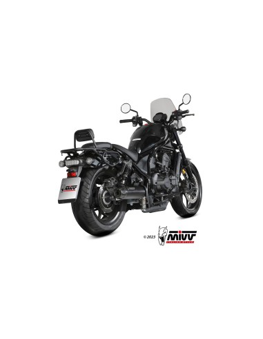 silencioso mivv hr 1 black con tapa en carbono larga honda cmx 1100 rebel 2022 24