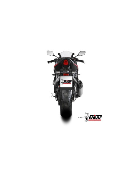 escape completo mivv 4x2x1 ak 1 titanium con tapa de carbono honda cb 650 r 2024 26