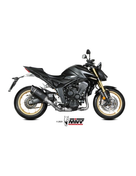 silencioso mivv sr 1 black titanio honda cb 1000 hornet 2025 h 095 lr1tb