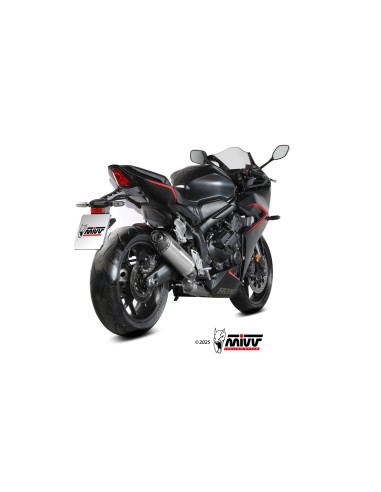 escape completo mivv 4x2x1 ak 1 titanium con tapa de carbono honda cbr 650 r 2024 26