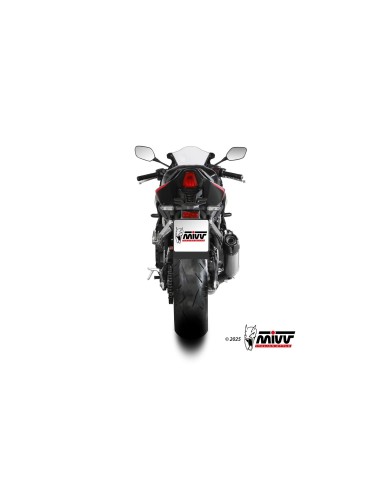 escape completo mivv 4x2x1 ak 1 titanium con tapa de carbono honda cbr 650 r 2024 26
