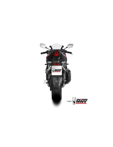 escape completo mivv 4x2x1 ak 1 black con tapa de carbono honda cbr 650 r 2024 26