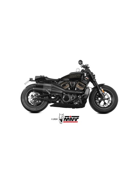 silenciosos mivv hr 1 black con tapa de carbono harley davidson sportster s 2021 24