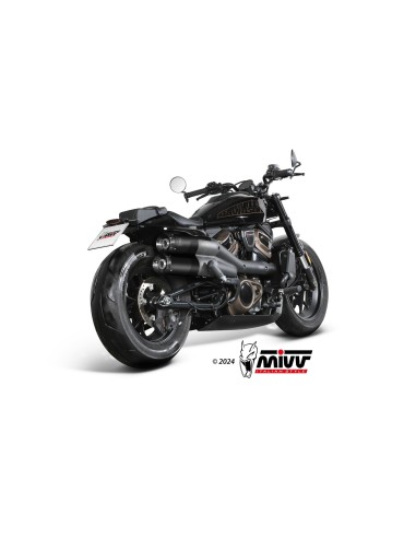 silenciosos mivv hr 1 black con tapa de carbono harley davidson sportster s 2021 24