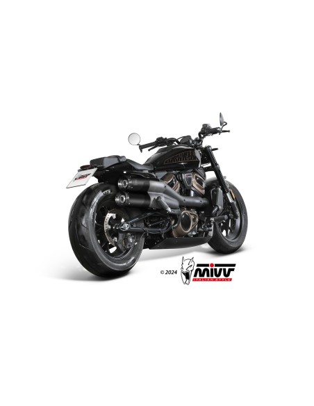 silenciosos mivv hr 1 black con tapa de carbono harley davidson sportster s 2021 24