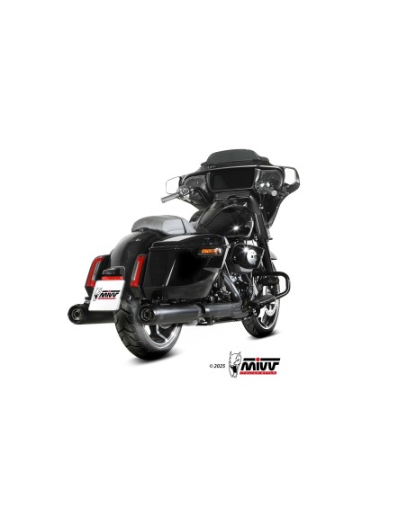 silenciosos mivv hr 1 negro harley davidson road glide king street 2017 26