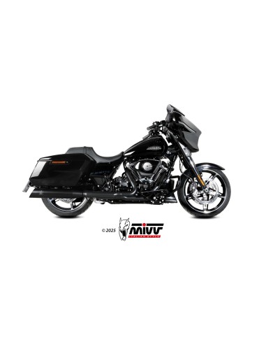 silenciosos mivv hr 1 black harley davidson road glide king street 2017 26