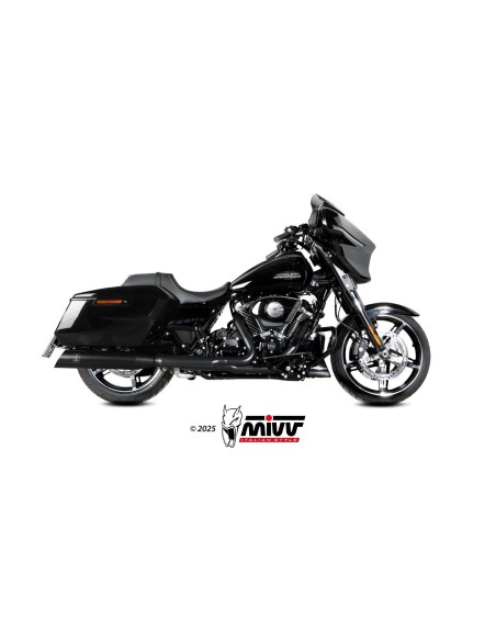 silenciosos mivv hr 1 black harley davidson road glide king street 2017 26