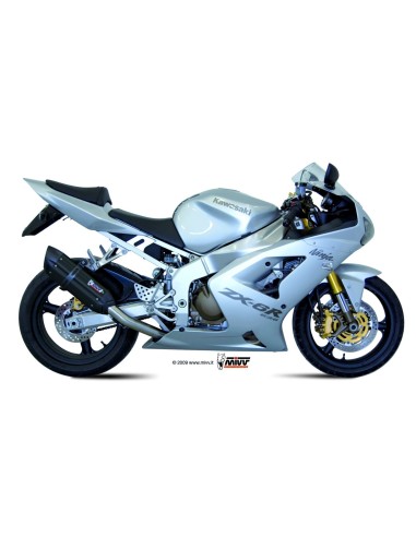 silencioso mivv suono acero negro carbon kawasaki zx 6 rr zx 6 r 636 2003 04 k 009 l9
