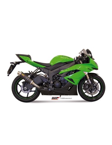 silencioso mivv gp carbon kawasaki zx 6 r 2009 16 zx 6 r 636 2013 16 k 022 l2s
