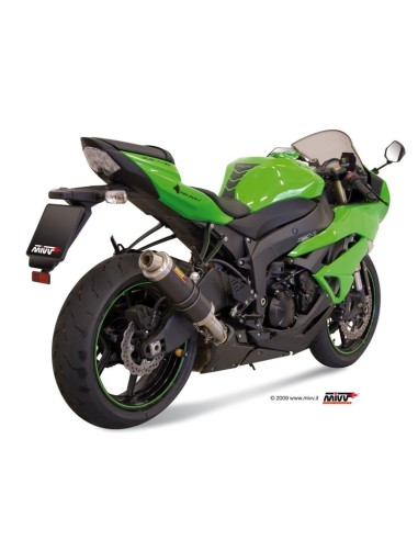 silencioso mivv gp carbon kawasaki zx 6 r 2009 16 zx 6 r 636 2013 16 k 022 l2s