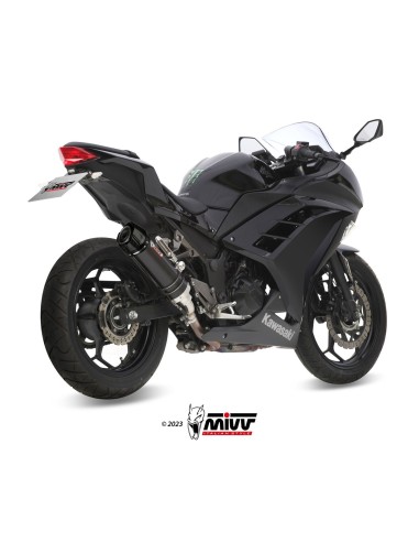 silencioso mivv gp acero negro carbon kawasaki ninja 300 2013 16 z300 2015 16 k 038 lxbc