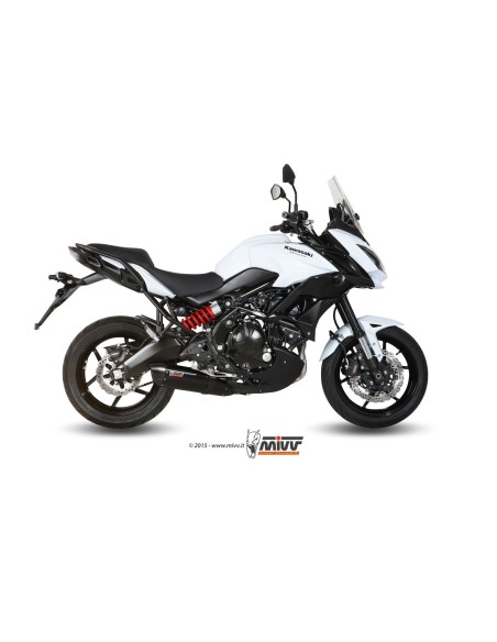 escape completo mivv 2x1 suono black con tapa carbono kawasaki versys 650 2015 20 k 041 l9