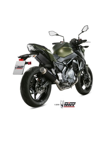 escape completo mivv 2x1 gp pro carbono kawasaki ninja 650 2017 23 z650 2017 23