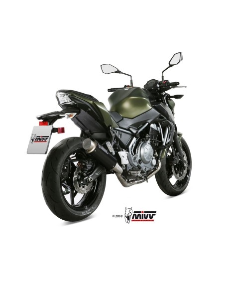 escape completo mivv 2x1 gp pro carbono kawasaki ninja 650 2017 23 z650 2017 23