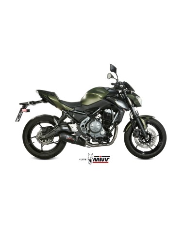 escape completo mivv 2x1 oval carbono con tapa carbono kawasaki ninja 650 z650 2017 23