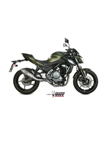 escape completo mivv 2x1 gp pro titan kawasaki ninja 650 z650 2017 23 k 044 l6p