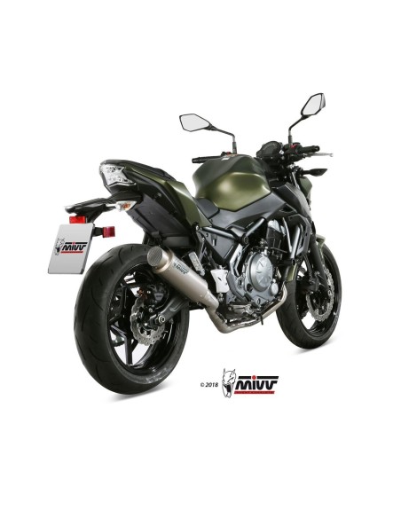 escape completo mivv 2x1 gp pro titan kawasaki ninja 650 z650 2017 23 k 044 l6p